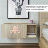 Wood Applique Easy Installation Durable Natural Eco Friendly Classic Exquisite Pattern Wood Carving AppliqueType Two - Extra Image