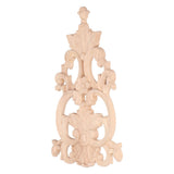 Wood Applique Easy Installation Durable Natural Eco Friendly Classic Exquisite Pattern Wood Carving AppliqueType Four - Top-Down View