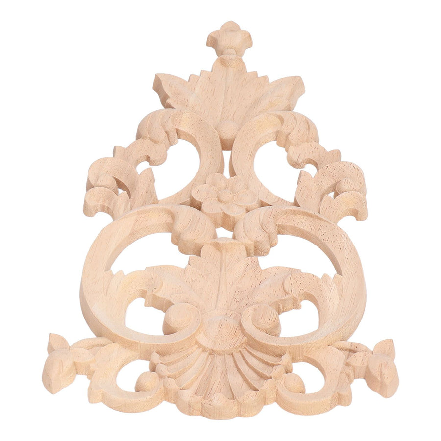 Wood Applique Easy Installation Durable Natural Eco Friendly Classic Exquisite Pattern Wood Carving AppliqueType Four
