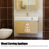 Wood Applique Easy Installation Durable Natural Eco Friendly Classic Exquisite Pattern Wood Carving AppliqueType Four