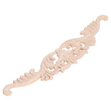 Wood Carved Applique Corner Frame Applique Eco Friendly Cabinet Furniture Decoration for Household - Rear View