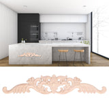 Wood Carved Applique Corner Frame Applique Eco Friendly Cabinet Furniture Decoration for Household - Extra Image