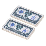 2Pcs Commemorative Coins Coin Collection 5 US Dollars Patter Fine Workmanship Commemorative Coin - Close-Up Angle