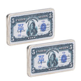 2Pcs Commemorative Coins Coin Collection 5 US Dollars Patter Fine Workmanship Commemorative Coin