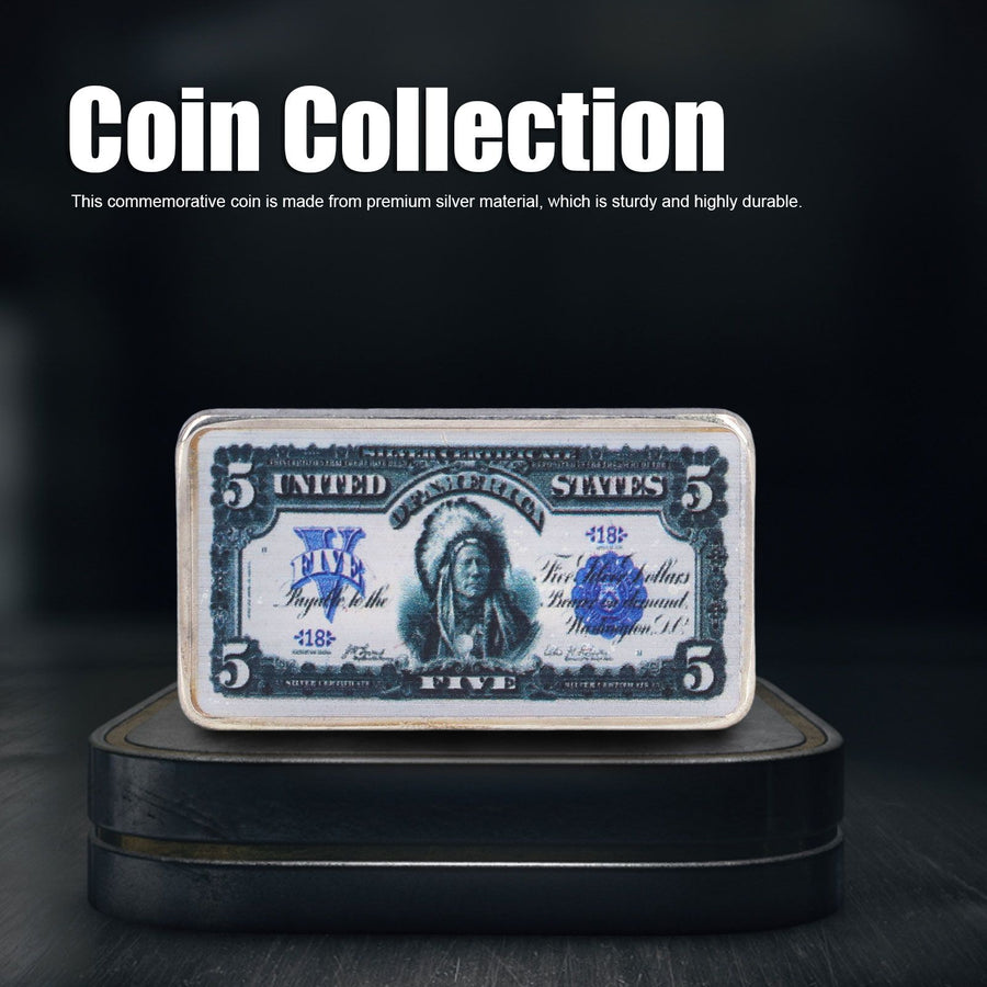 2Pcs Commemorative Coins Coin Collection 5 US Dollars Patter Fine Workmanship Commemorative Coin