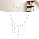Wooden Beads Photo Display Multi Purpose Simple Design Anti Friction Hanging Photo Display with Wood Bead for DIY Decor - Extra Image