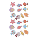 2 Sets Nonslip Bathtub Stickers Matte Colorful Fish Self Adhesive Waterproof Mouldproof Safe for Baby Shower