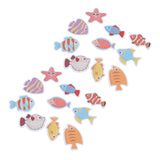 2 Sets Nonslip Bathtub Stickers Matte Colorful Fish Self Adhesive Waterproof Mouldproof Safe for Baby Shower