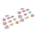 2 Sets Nonslip Bathtub Stickers Matte Colorful Fish Self Adhesive Waterproof Mouldproof Safe for Baby Shower