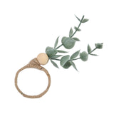 4Pcs Napkin Rings Simple Decorative Handicraft Leaf Flower Napkin Rings for Weddings New Years Parties6640 - Extra Image