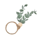 4Pcs Napkin Rings Simple Decorative Handicraft Leaf Flower Napkin Rings for Weddings New Years Parties6640 - Extra Image