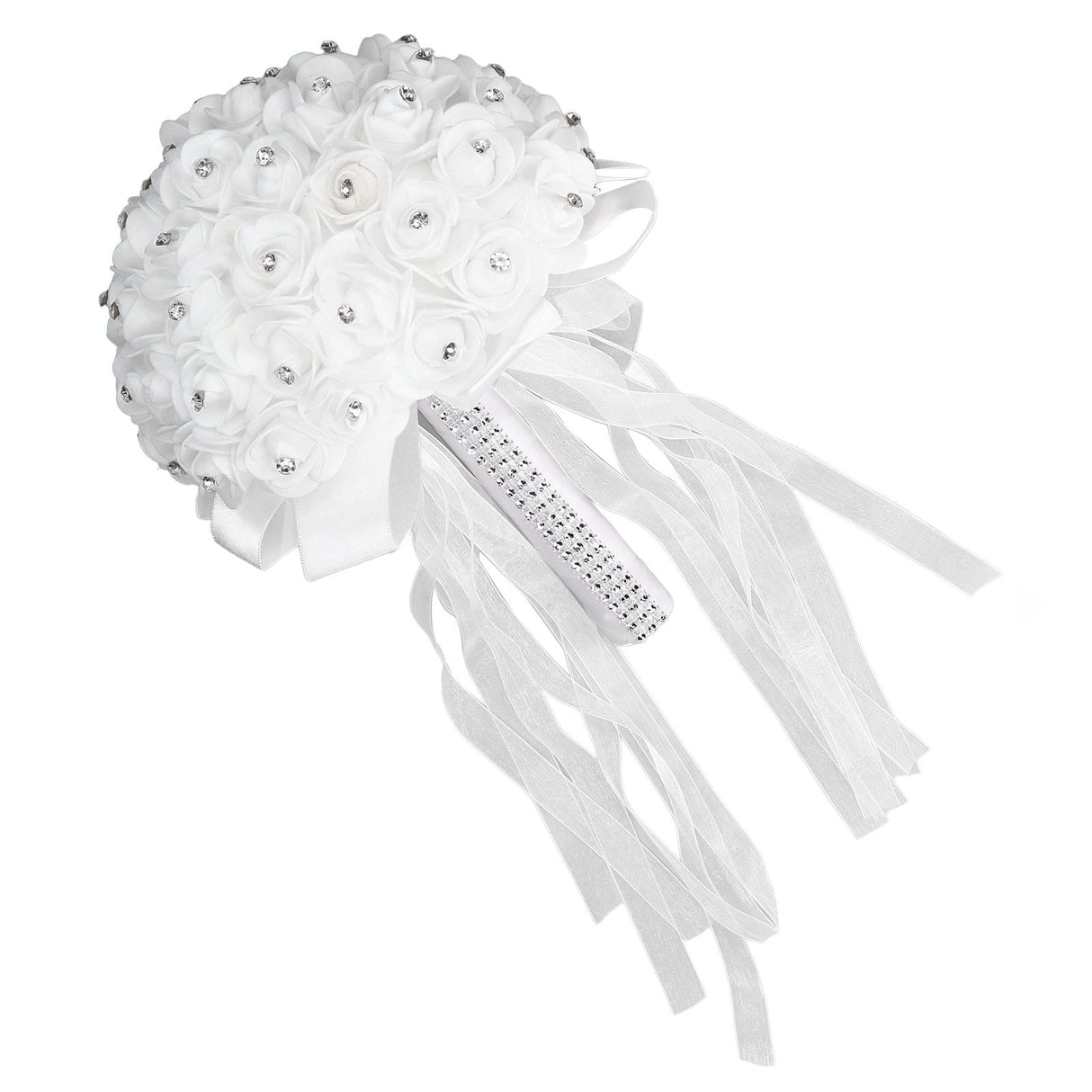 Holding Flower Simulation Design Environmentally Friendly Odorless Romantic Artificial Bouquet for Weddings Parties