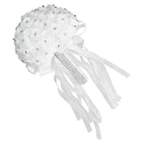 Holding Flower Simulation Design Environmentally Friendly Odorless Romantic Artificial Bouquet for Weddings Parties - Close-Up Angle