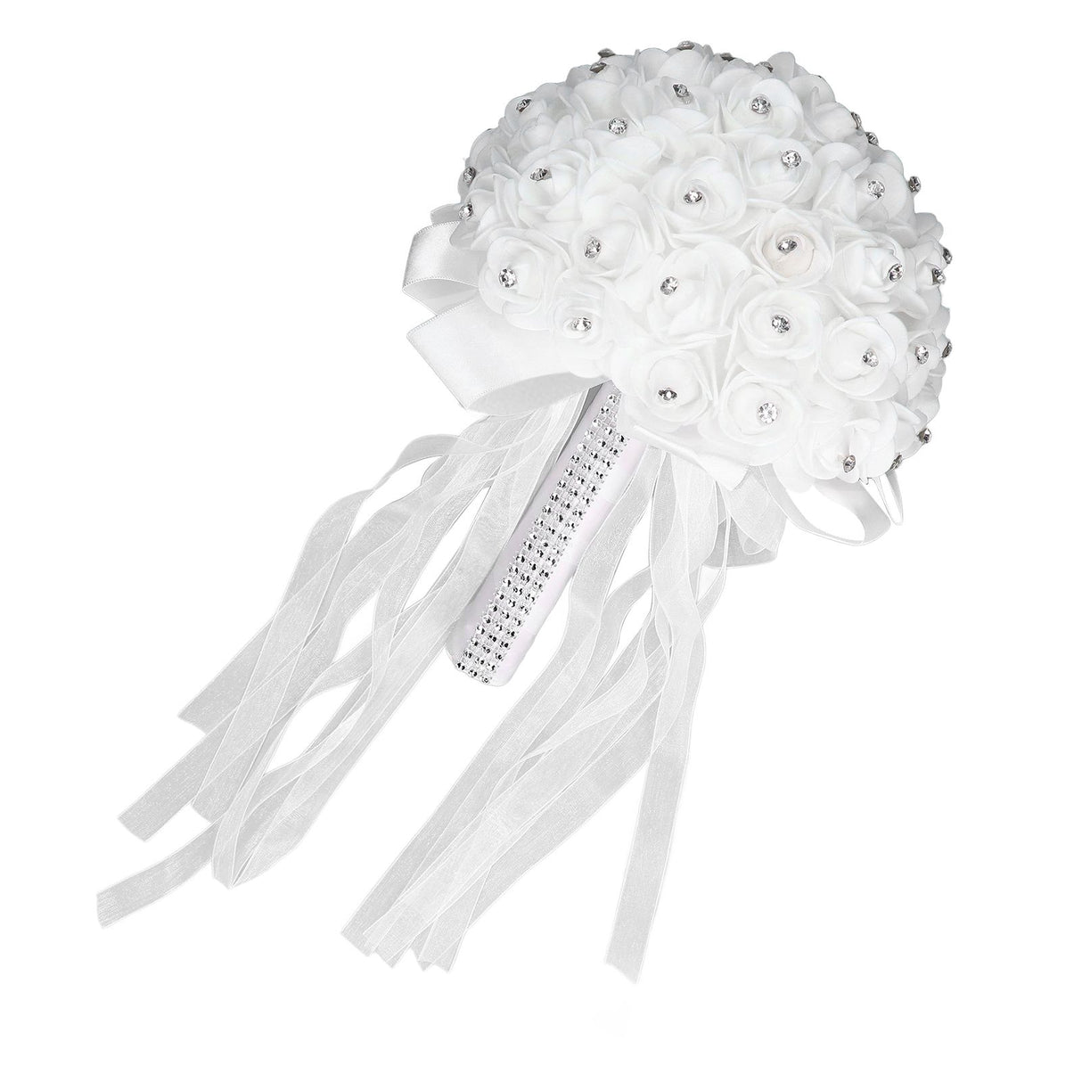 Holding Flower Simulation Design Environmentally Friendly Odorless Romantic Artificial Bouquet for Weddings Parties
