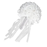 Holding Flower Simulation Design Environmentally Friendly Odorless Romantic Artificial Bouquet for Weddings Parties - Extra Image