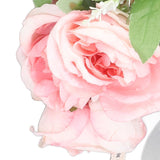 Wedding Bouquet Fake Rose Flower Holding Bunch for Decoration Photography Art Photo Pink