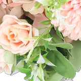 Wedding Bouquet Fake Rose Flower Holding Bunch for Decoration Photography Art Photo Pink - Extra Image