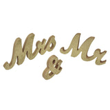 Mr Mrs Sign Wedding Table Decorations English Letter Ornament Props for Festival Anniversary PartyGold - Top-Down View