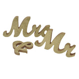 Mr Mrs Sign Wedding Table Decorations English Letter Ornament Props for Festival Anniversary PartyGold