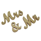 Mr Mrs Sign Wedding Table Decorations English Letter Ornament Props for Festival Anniversary PartyGold - Extra Image