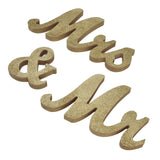 Mr Mrs Sign Wedding Table Decorations English Letter Ornament Props for Festival Anniversary PartyGold