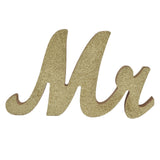 Mr Mrs Sign Wedding Table Decorations English Letter Ornament Props for Festival Anniversary PartyGold