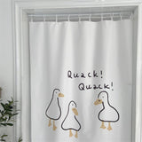 Door Curtain Cute Decorative Cartoon Doorway Divider Cloth for Bedroom Closet Dormitory Kitchen Little White Duck