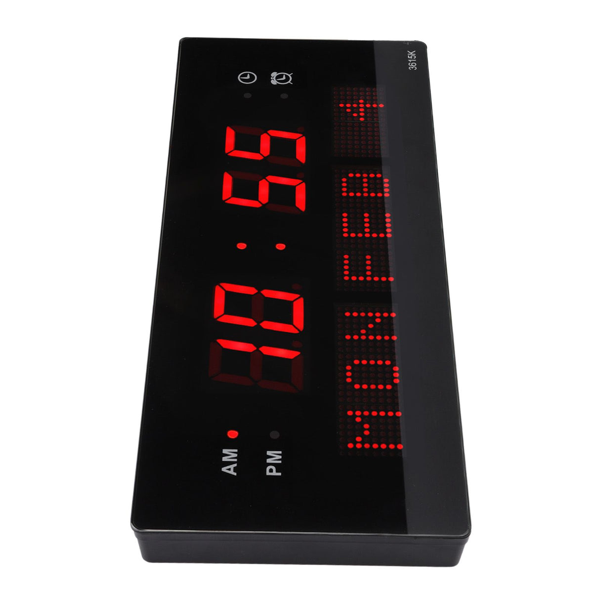 LED Wall Clock Decorative Black Frame Elegant Style Hanging Holes Digital Display Electric Desk Clock 100 to 240V AU Plug