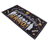 Graduation Banner 71x38in Durable Polyester Fabrics Fadeless 4 Eyelets Easy Installation Congrats Grad Banner for Party C