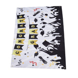 Graduation Banner Approx 71x38in Durable Polyester Fabric Fadeless Color 4 Eyelets Congrats Grad Banner for Graduation 005 - Close-Up Angle