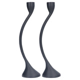 Candle Holder Zinc Alloy High Foot European Style Romantic Simple Retro Black Candlesticks for Bar