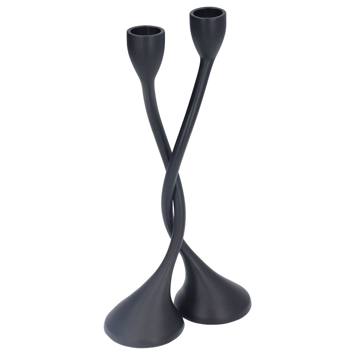 Candle Holder Zinc Alloy High Foot European Style Romantic Simple Retro Black Candlesticks for Bar