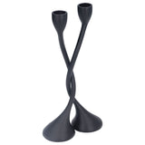 Candle Holder Zinc Alloy High Foot European Style Romantic Simple Retro Black Candlesticks for Bar