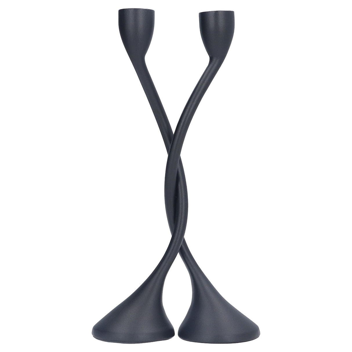 Candle Holder Zinc Alloy High Foot European Style Romantic Simple Retro Black Candlesticks for Bar