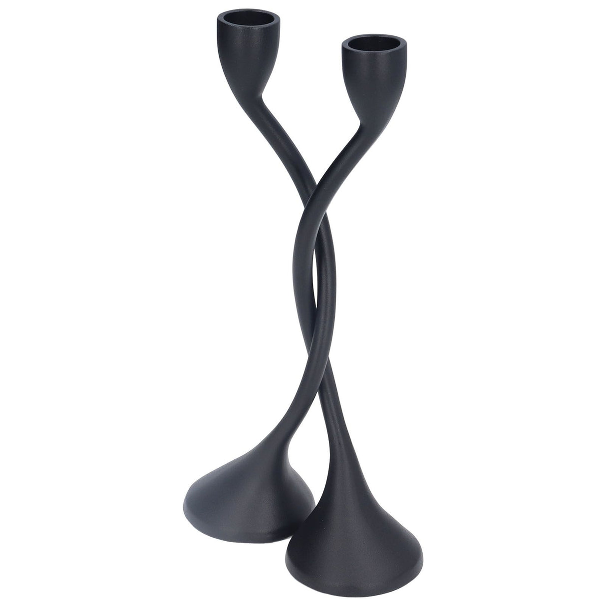 Candle Holder Zinc Alloy High Foot European Style Romantic Simple Retro Black Candlesticks for Bar