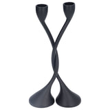 Candle Holder Zinc Alloy High Foot European Style Romantic Simple Retro Black Candlesticks for Bar