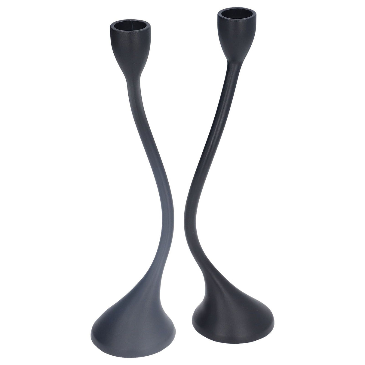 Candle Holder Zinc Alloy High Foot European Style Romantic Simple Retro Black Candlesticks for Bar