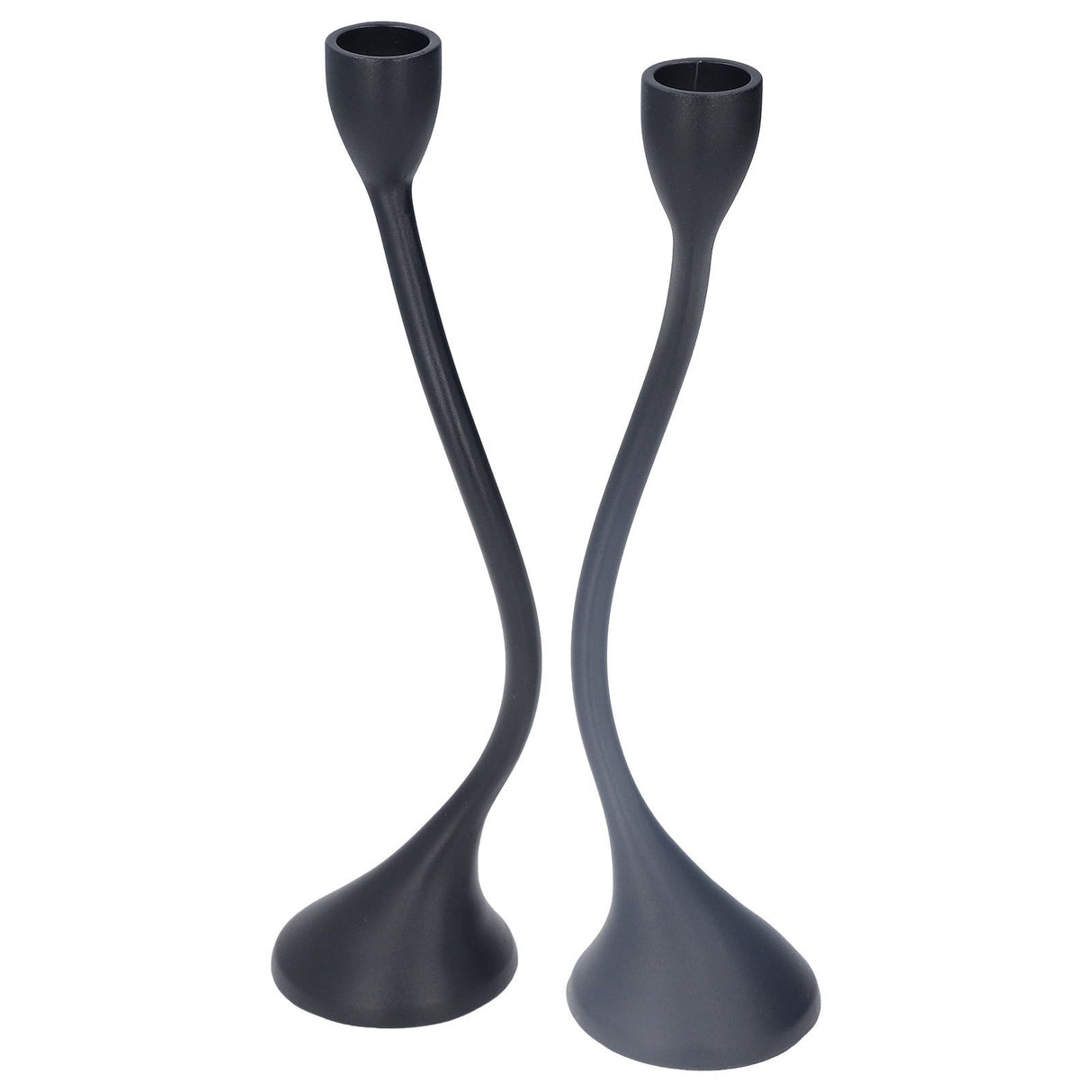 Candle Holder Zinc Alloy High Foot European Style Romantic Simple Retro Black Candlesticks for Bar