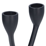 Candle Holder Zinc Alloy High Foot European Style Romantic Simple Retro Black Candlesticks for Bar