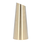 Gold Vase 304 Stainless Steel Conic Shape Narrow Mouth Simple Modern Style Desk Vase for Home Office Dormitory