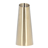 Gold Vase 304 Stainless Steel Conic Shape Narrow Mouth Simple Modern Style Desk Vase for Home Office Dormitory