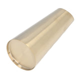Gold Vase 304 Stainless Steel Conic Shape Narrow Mouth Simple Modern Style Desk Vase for Home Office Dormitory
