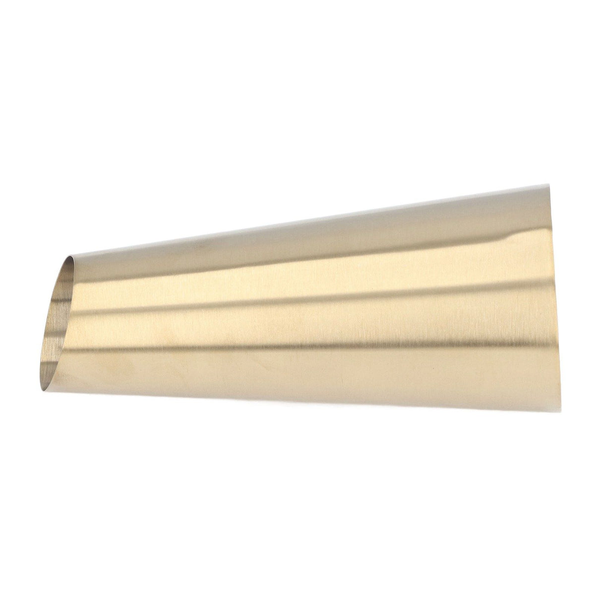 Gold Vase 304 Stainless Steel Conic Shape Narrow Mouth Simple Modern Style Desk Vase for Home Office Dormitory