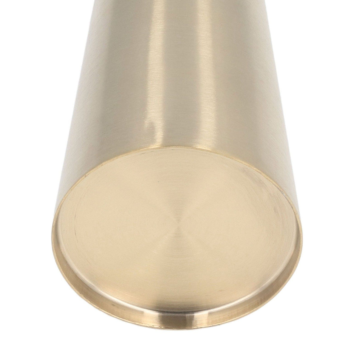 Gold Vase 304 Stainless Steel Conic Shape Narrow Mouth Simple Modern Style Desk Vase for Home Office Dormitory