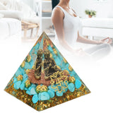 Crystal Pyramid Buddha Design Exquisite Beautiful Pyramid Power Stone Decoration Ornament for Yoga Meditation - Extra Image