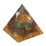 Pyramid Ornament Natural Gravel Triangular Lucky Improving Mood Pyramid Positive Energy Decoration for Bookshelf