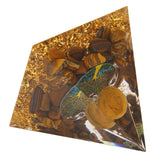 Pyramid Ornament Natural Gravel Triangular Lucky Improving Mood Pyramid Positive Energy Decoration for Bookshelf