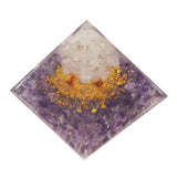 Pyramid Epoxy Ornament Good Durability Exquisite Workmanship Gravel Pyramid Power Stone for Living Room Bedroom Office