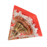 Crystal Pyramid Buddha Epoxy Energy Stone Handicraft for Household Decoration Office Desktop - Side View