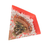 Crystal Pyramid Buddha Epoxy Energy Stone Handicraft for Household Decoration Office Desktop - Close-Up Angle